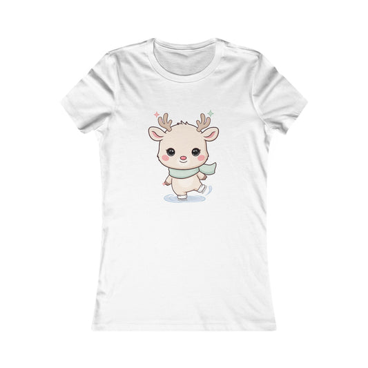 Kawaii Reindeer T-Shirt for Cute Winter Style