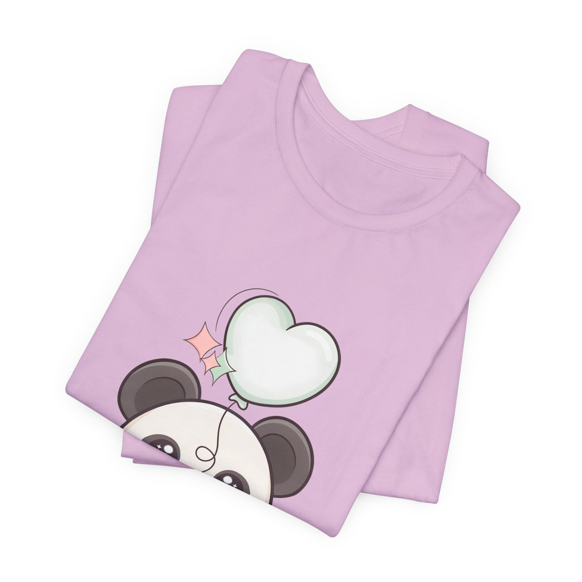 Kawaii Panda T-Shirt with Floating Balloon