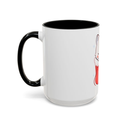 Kawaii Christmas Fox Accent Mug for Cozy Holiday Sips
