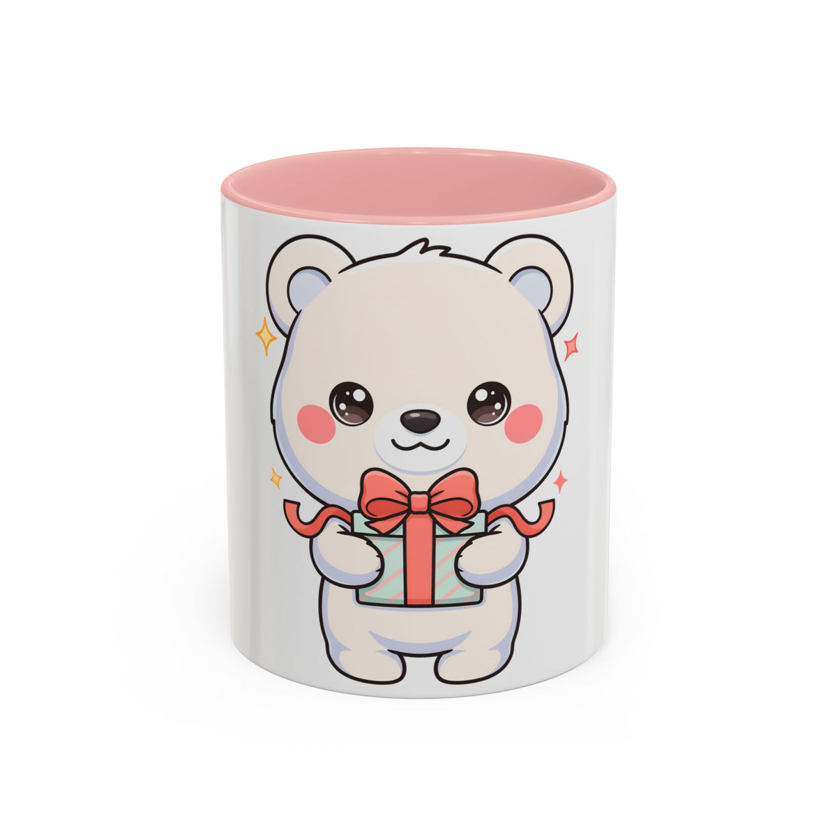 Kawaii Polar Bear Mug, Cute Gift Accent Coffee Mug