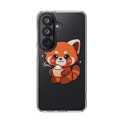 Kawaii Red Panda Phone Case with Latte