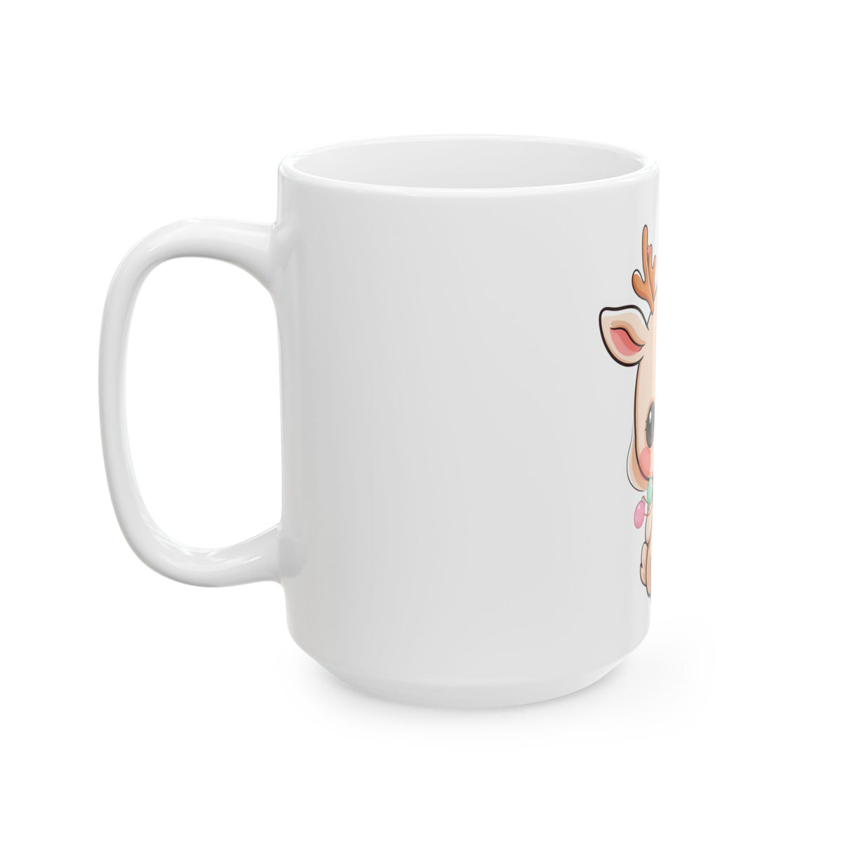 Kawaii Reindeer Mug for Cozy Holiday Mornings