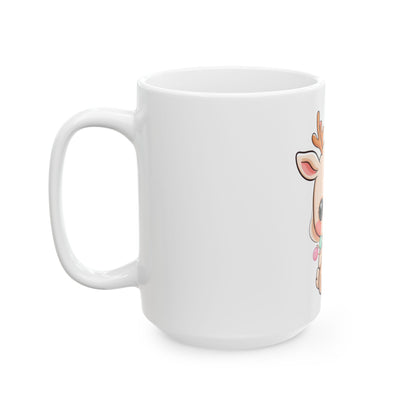 Kawaii Reindeer Mug for Cozy Holiday Mornings