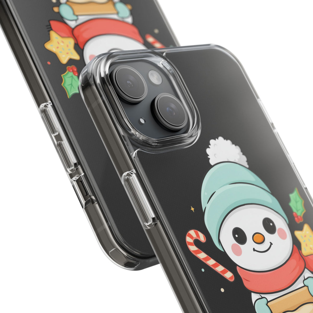 Christmas Snowman Phone Case, Cute Cookie Baker