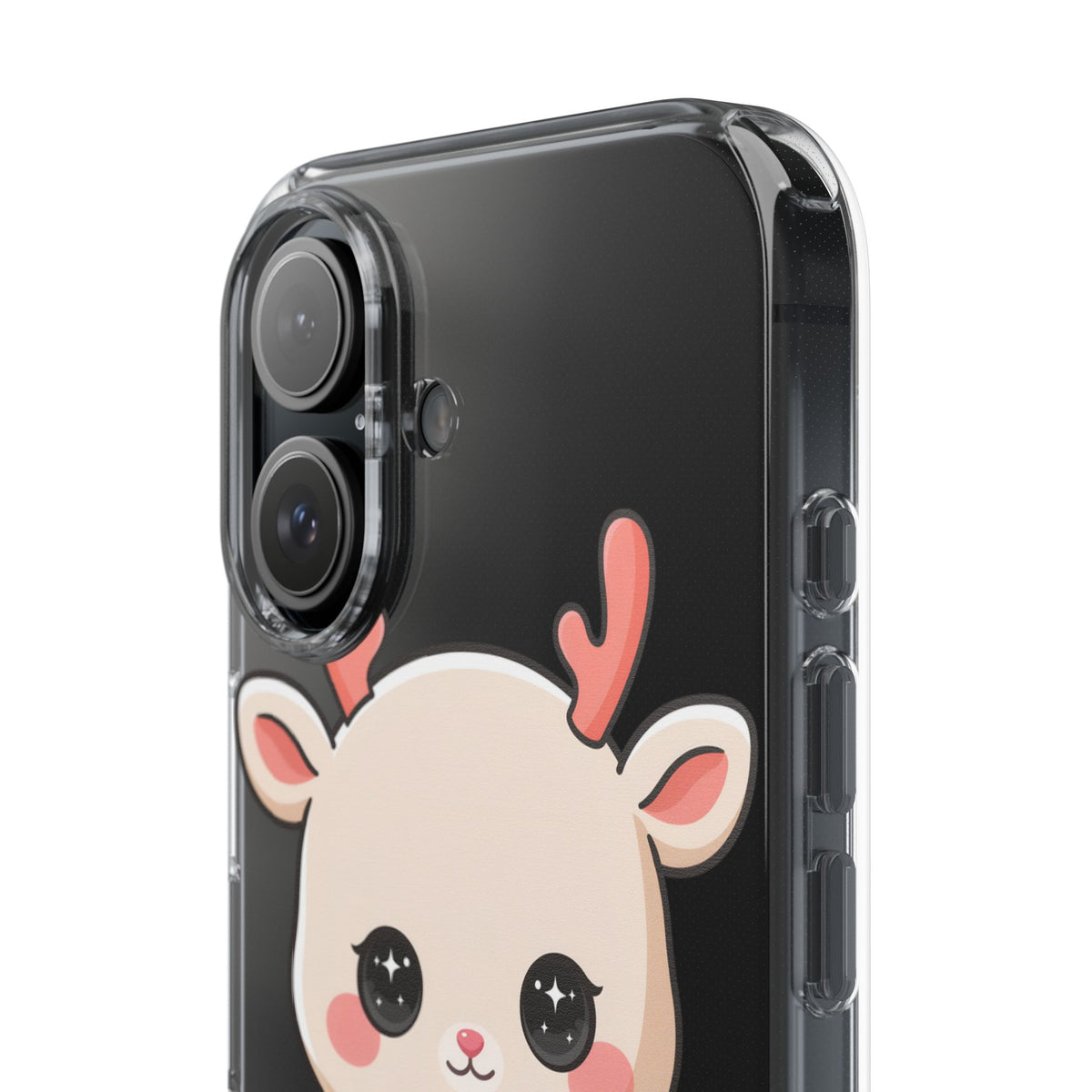 Christmas Reindeer Phone Case, Cute Kawaii Holiday Gift