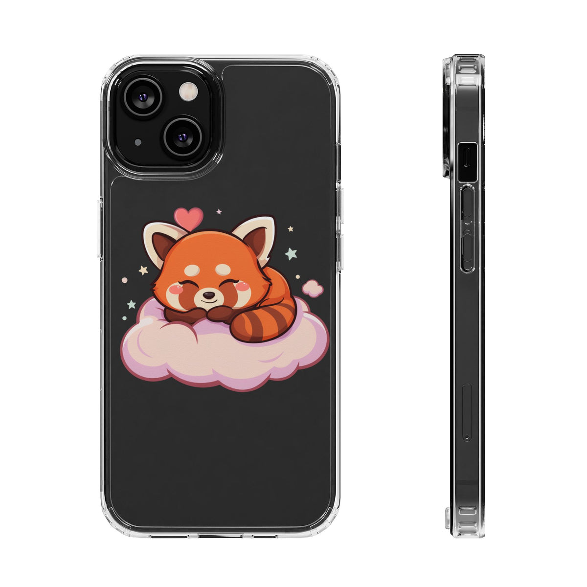 Cute Red Panda Phone Case, Dreamy Kawaii Cloud Art