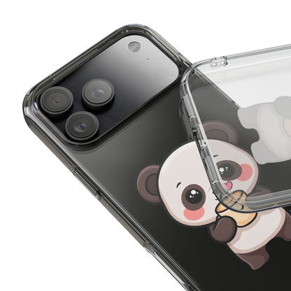 Kawaii Panda Latte Clear Impact-Resistant Case