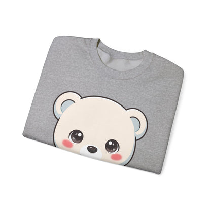 Kawaii Polar Bear Christmas Sweatshirt for Cozy Holiday Moments