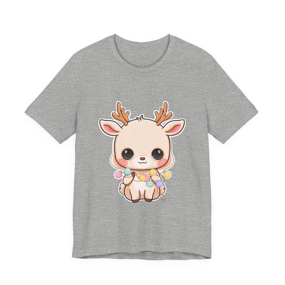 Kawaii Reindeer T-Shirt for Cozy Holiday Errands