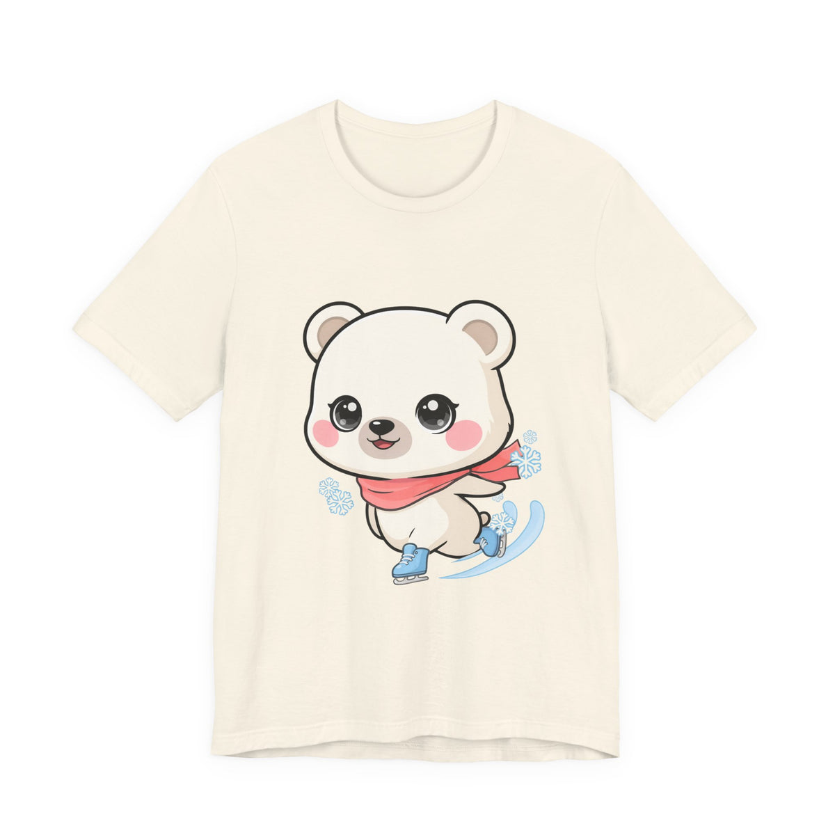 Kawaii Ice Skating Polar Bear Tee for Winter Gift Giving