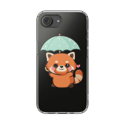 Kawaii Red Panda Clear Impact-Resistant Case