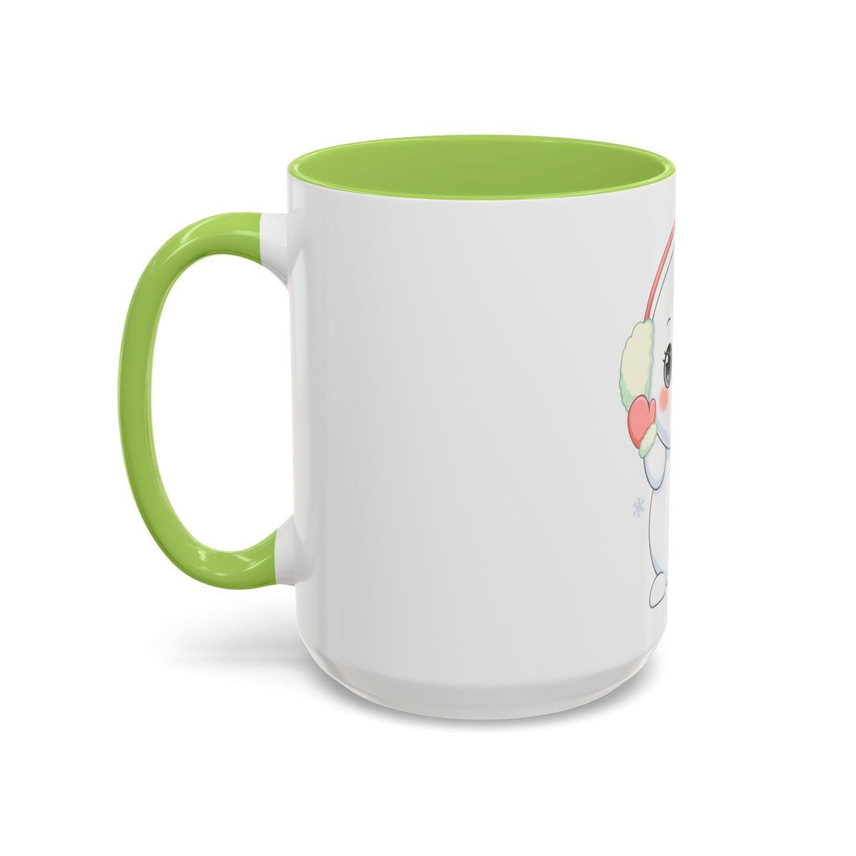 Kawaii Snowman Accent Coffee Mug for Cozy Winter Sips