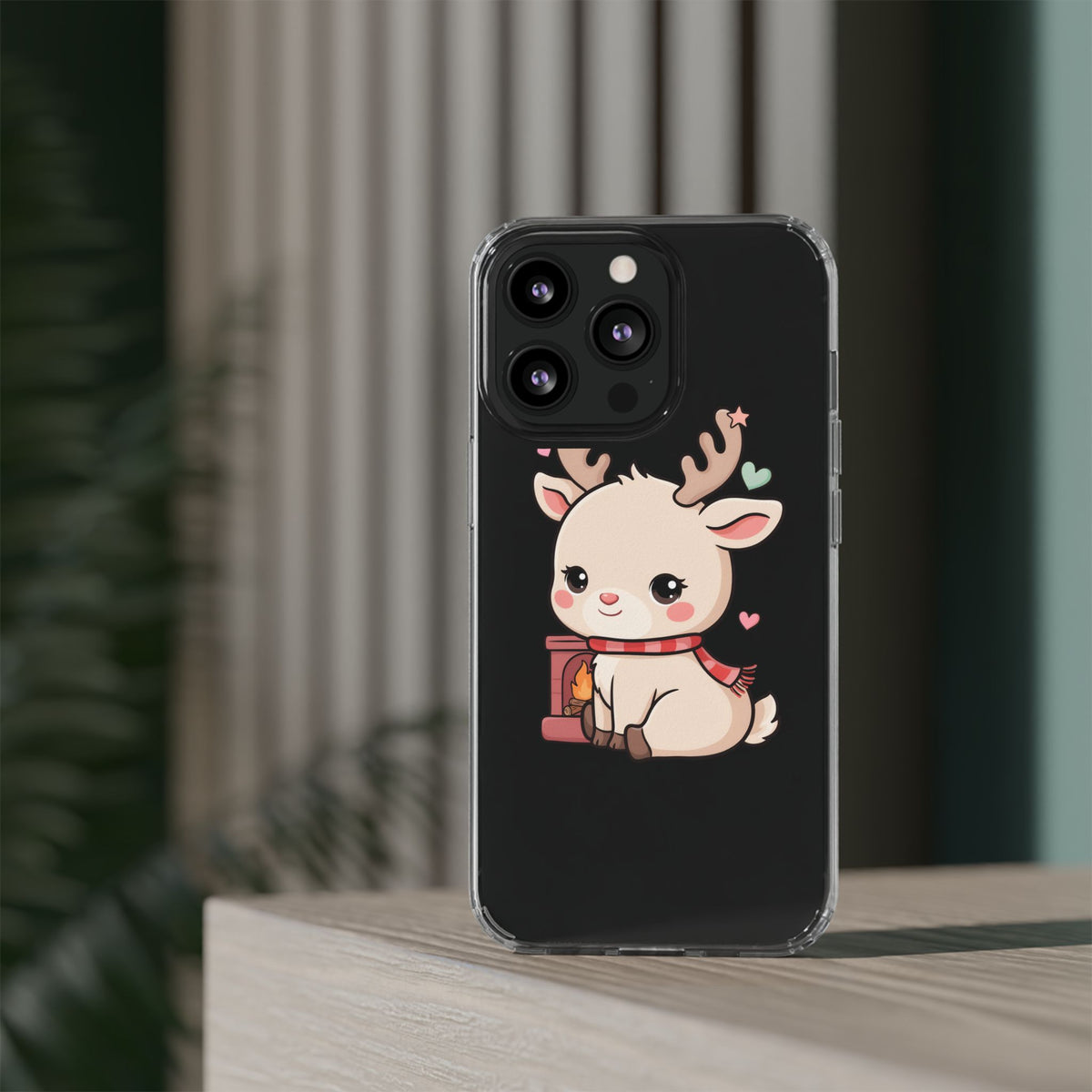 Kawaii Reindeer Phone Case for Cozy Holiday Cheer