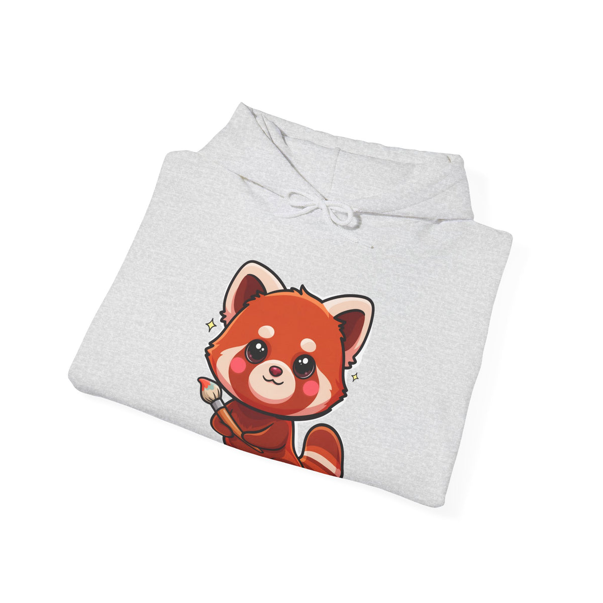 Cute Red Panda Hoodie, Kawaii Artist Sweatshirt