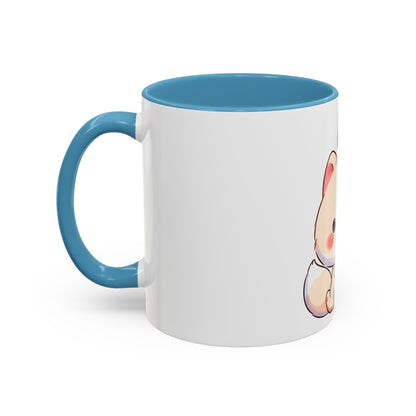 Kawaii Arctic Fox Christmas Mug – Cute Holiday Accent Mug