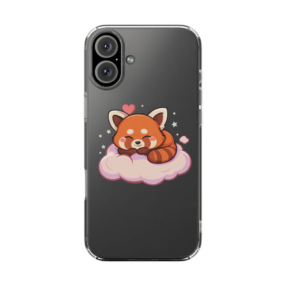 Cute Red Panda Phone Case, Dreamy Kawaii Cloud Art