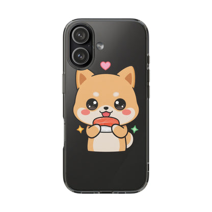 Kawaii Shiba Inu Phone Case for Sushi Lovers