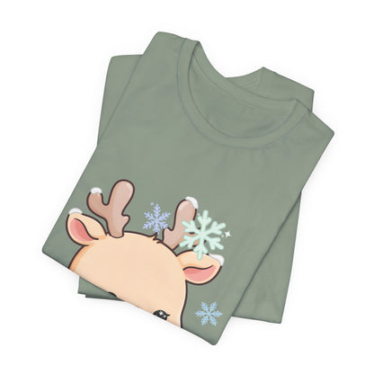 Kawaii Reindeer T-Shirt for Cute Winter Outfits