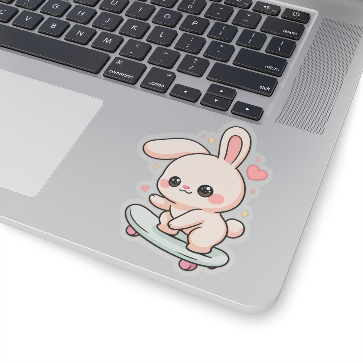 Kawaii Bunny Skateboard Sticker for Laptop and Journal