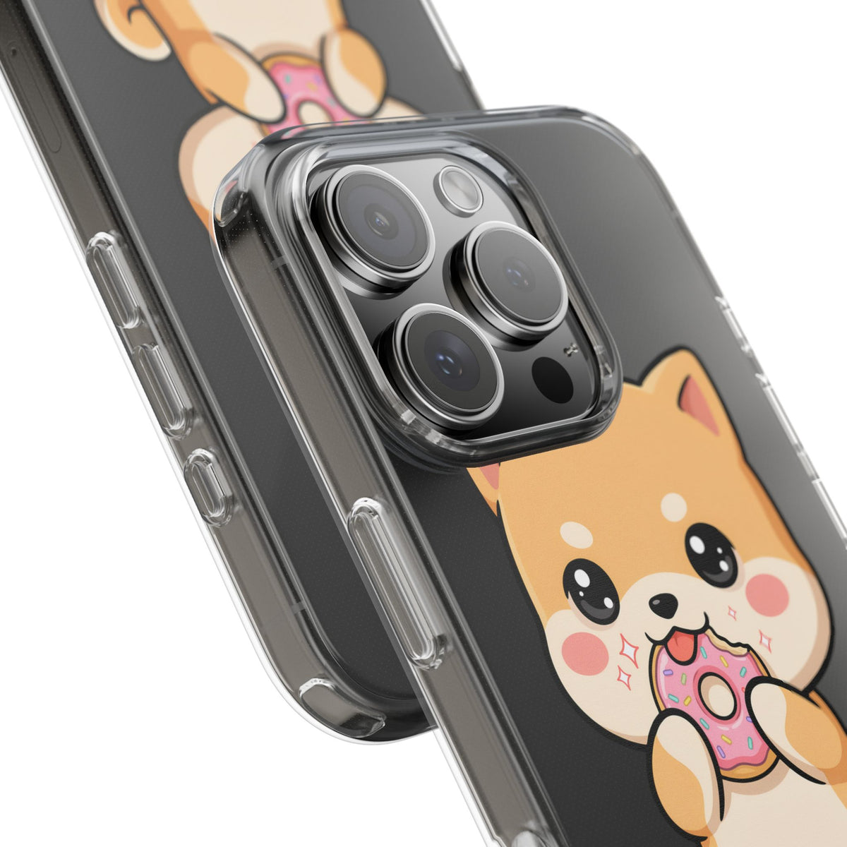 Kawaii Shiba Inu Phone Case with Donut
