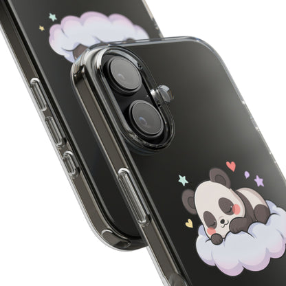 Sleeping Panda Clear Impact-Resistant Phone Case