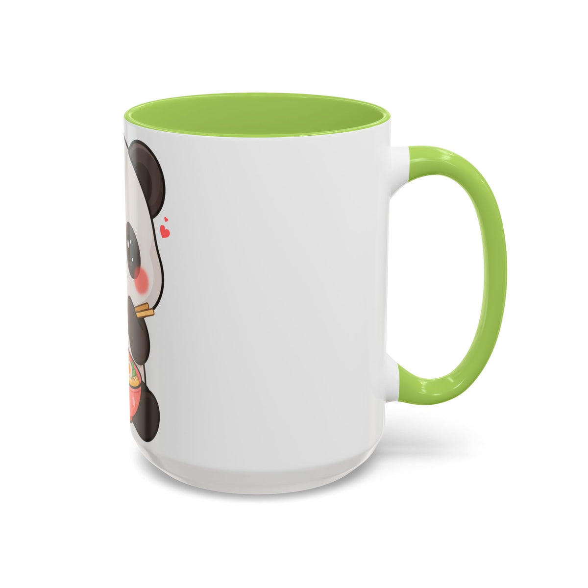 Kawaii Panda Ramen Mug, Cute Accent Coffee Mug