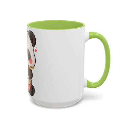 Kawaii Panda Ramen Mug, Cute Accent Coffee Mug