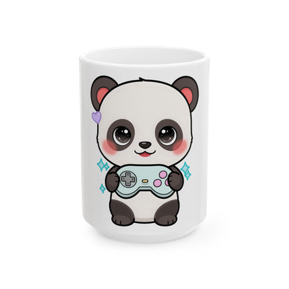 Kawaii Gamer Panda Mug – Cute Video Game Gift