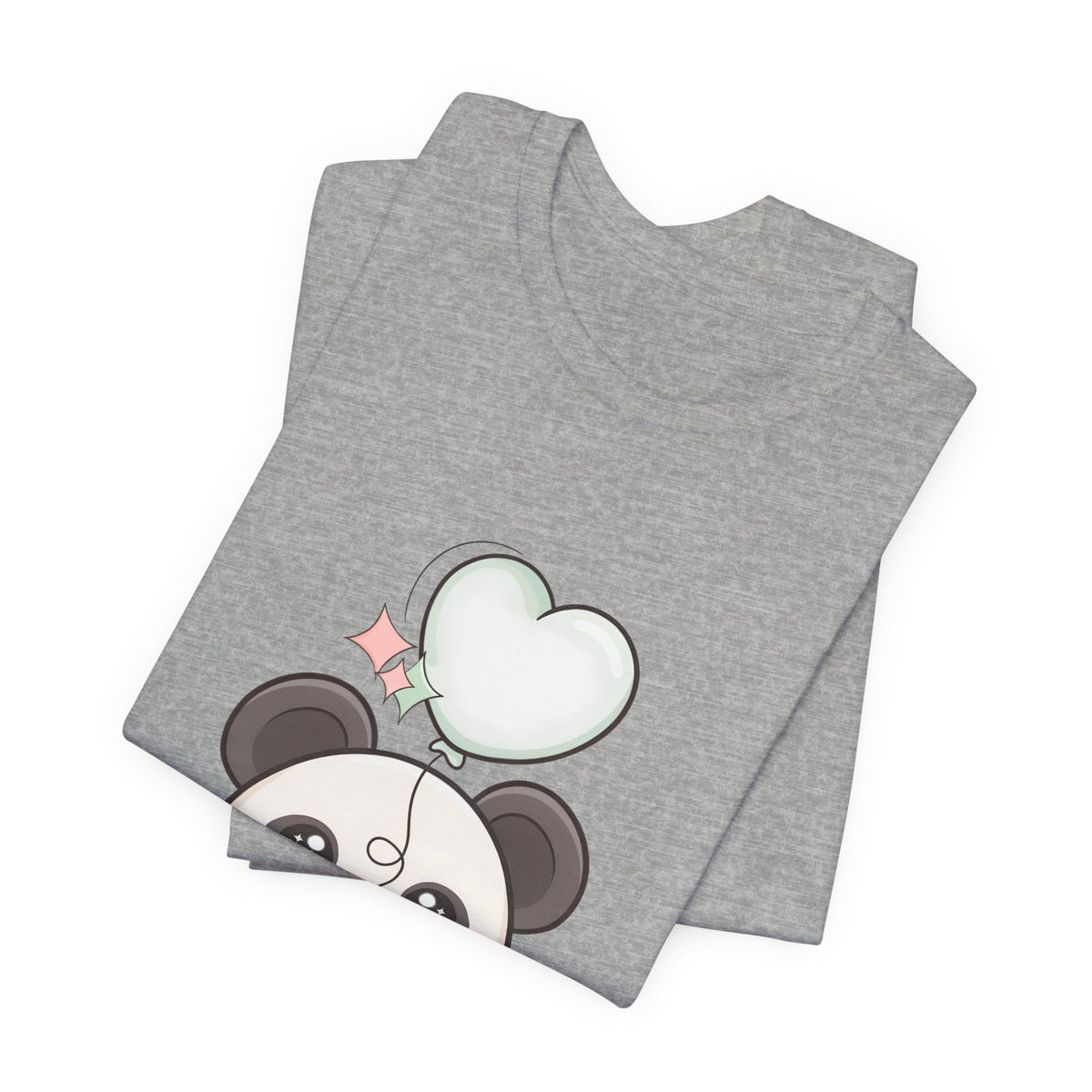 Kawaii Panda T-Shirt with Floating Balloon