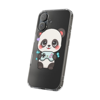 Gamer Panda Clear Impact-Resistant Phone Case