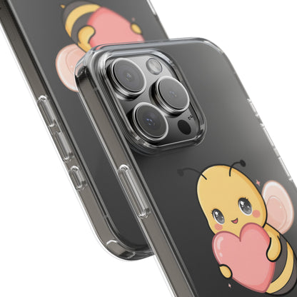 Kawaii Bee Clear Impact-Resistant Phone Case