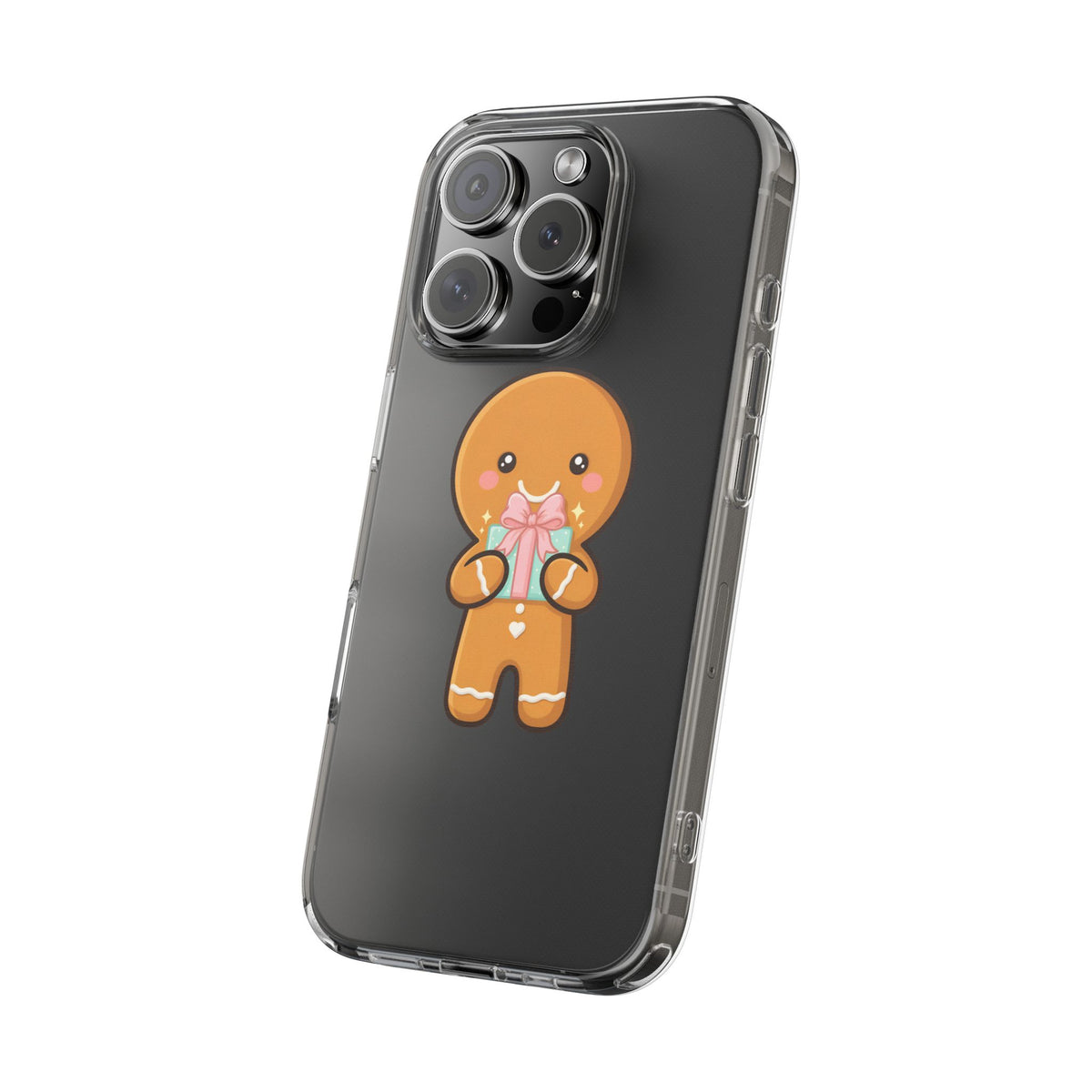 Gingerbread Man Phone Case, Cute Holiday Gift Design