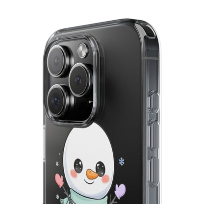 Kawaii Snowman Clear Impact-Resistant Case