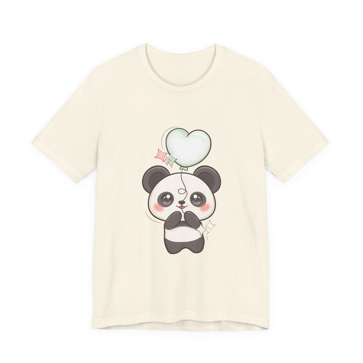 Kawaii Panda T-Shirt with Floating Balloon