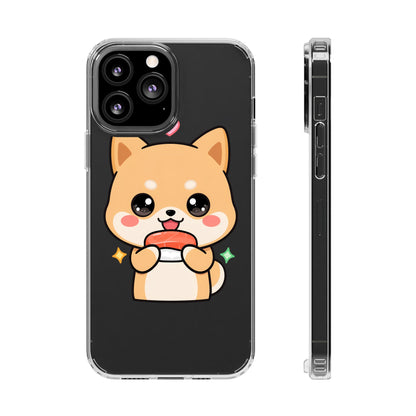 Kawaii Shiba Inu Phone Case for Sushi Lovers