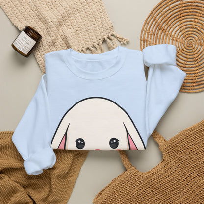 Kawaii Bunny Sweatshirt, Cute Gardening Crewneck