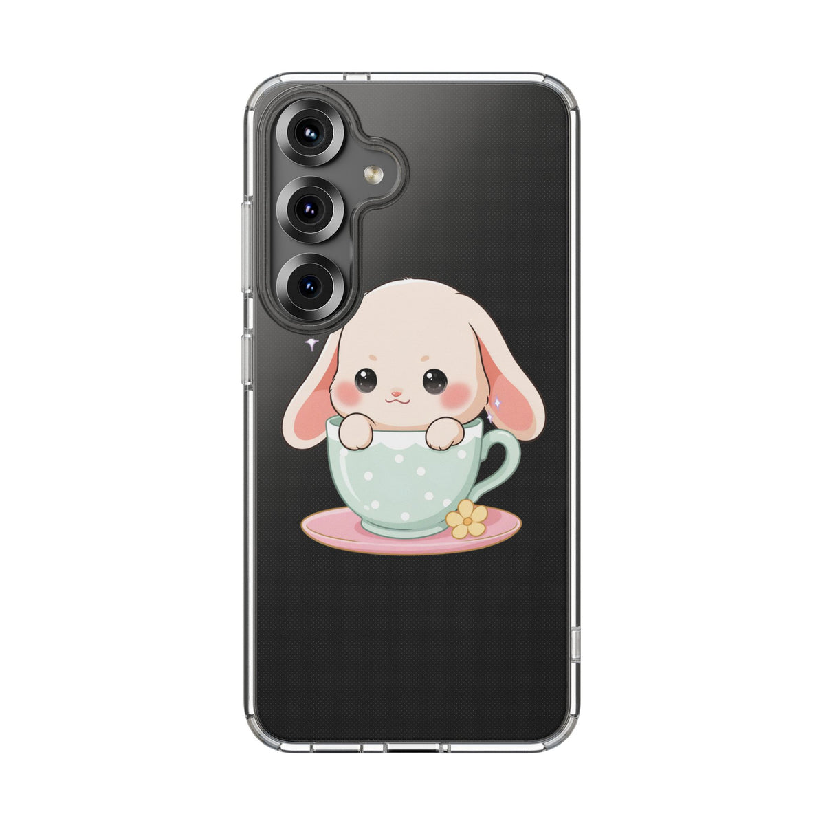 Kawaii Bunny Phone Case, Cute Teacup Rabbit
