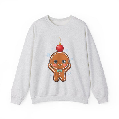 Gingerbread Christmas Sweatshirt, Cute Holiday Crewneck