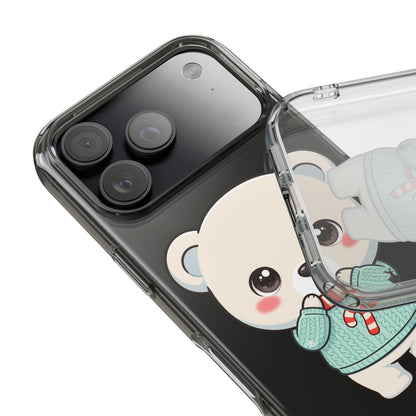 Kawaii Christmas Bear Phone Case for Holiday Season