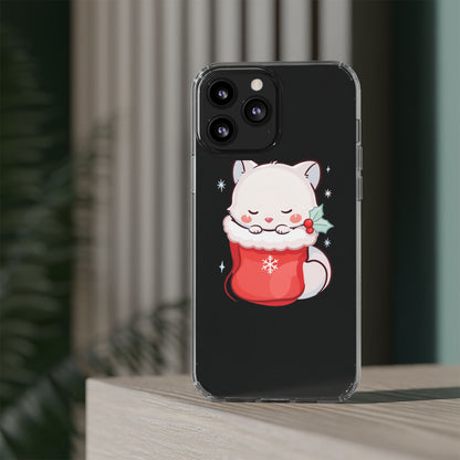 Christmas Fox Phone Case, Cute Holiday Stocking Gift