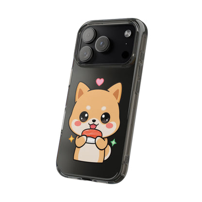 Kawaii Shiba Inu Phone Case for Sushi Lovers