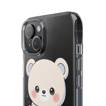Kawaii Polar Bear Phone Case with Fairy Lights