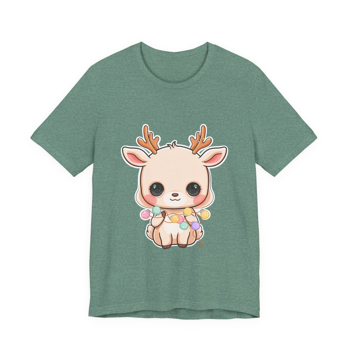 Kawaii Reindeer T-Shirt for Cozy Holiday Errands