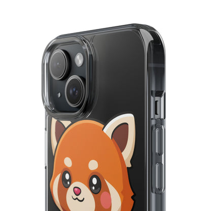 Red Panda Skateboard Phone Case, Cute Kawaii Style