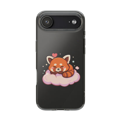 Cute Red Panda Phone Case, Dreamy Kawaii Cloud Art