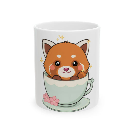 Red Panda Mug Gift for Animal Lovers and Tea Fans