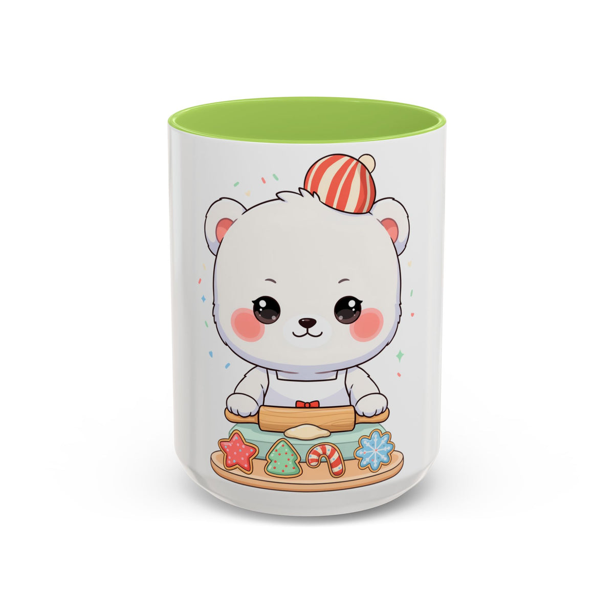 Christmas Cookie Polar Bear Accent Coffee Mug