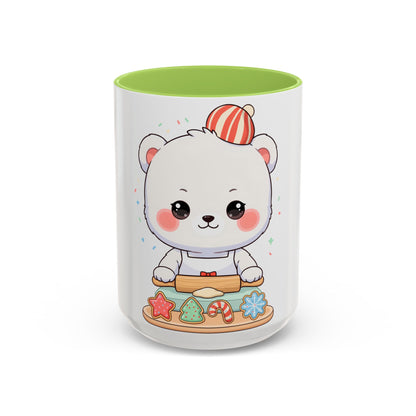 Christmas Cookie Polar Bear Accent Coffee Mug