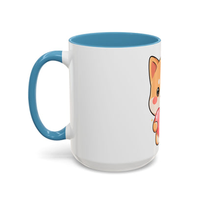 Kawaii Shiba Inu Accent Coffee Mug for Dog Lovers