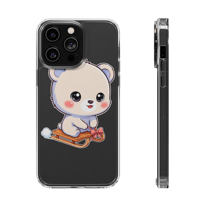 Kawaii Polar Bear Phone Case, Cute Winter Gift